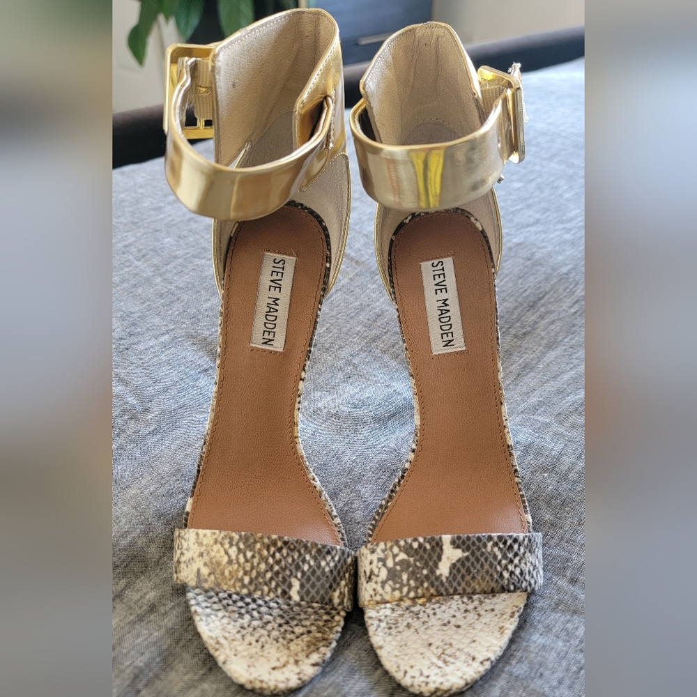 Steve Madden Marlen Snakeskin Heel